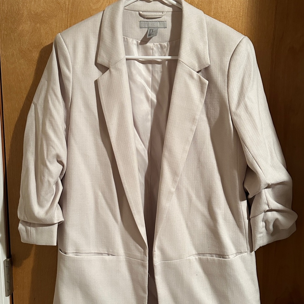 H&M Women's Cream Blazer